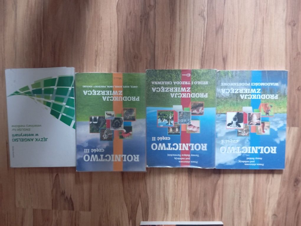 Książki 3 oraz 2 klasa, książki rolnictwo/weterynaria