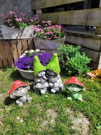 krasnal ogrodowy skrzat figurki ogrodowe kolekcja kolekcji żaba