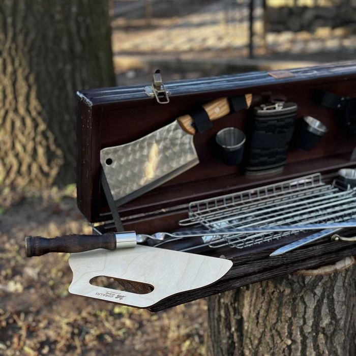 Набір шампурів ВЕДМІДЬ BS9/1 з сумкою Шампура для шашлыка в кейсе