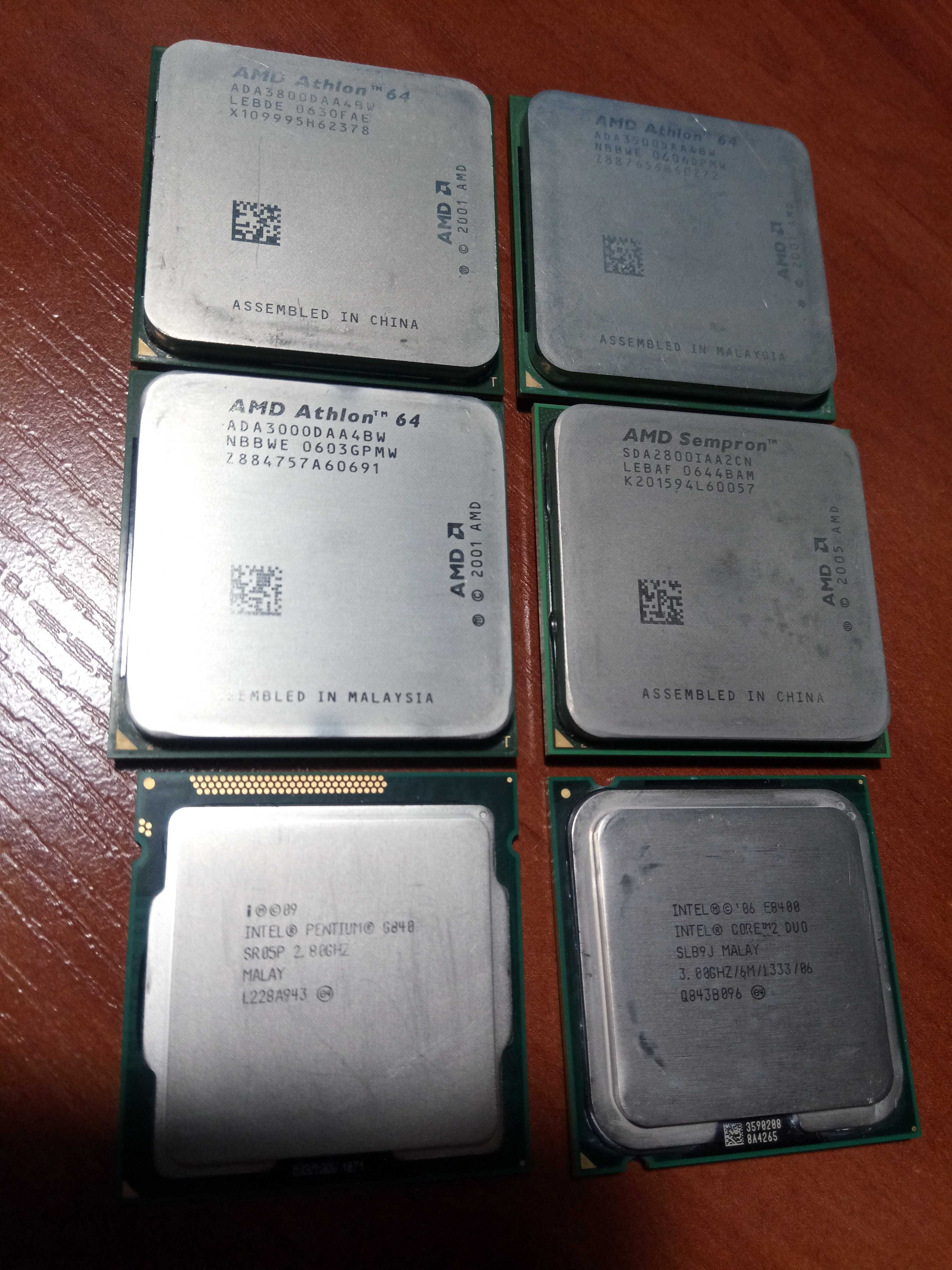 Микропроцессоры AMDX2 Athlon II, Intel Pentium Core2Duo