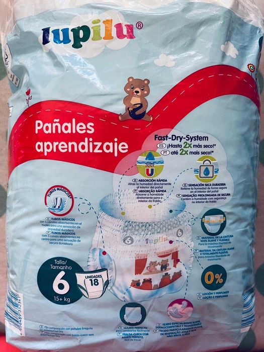 Pacote fechado 18 fraldas de aprendizagem 6