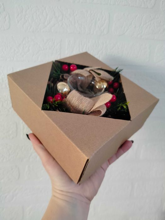 Stroik świąteczny Bożonarodzeniowy na stół na świeczkę tealight Jumi