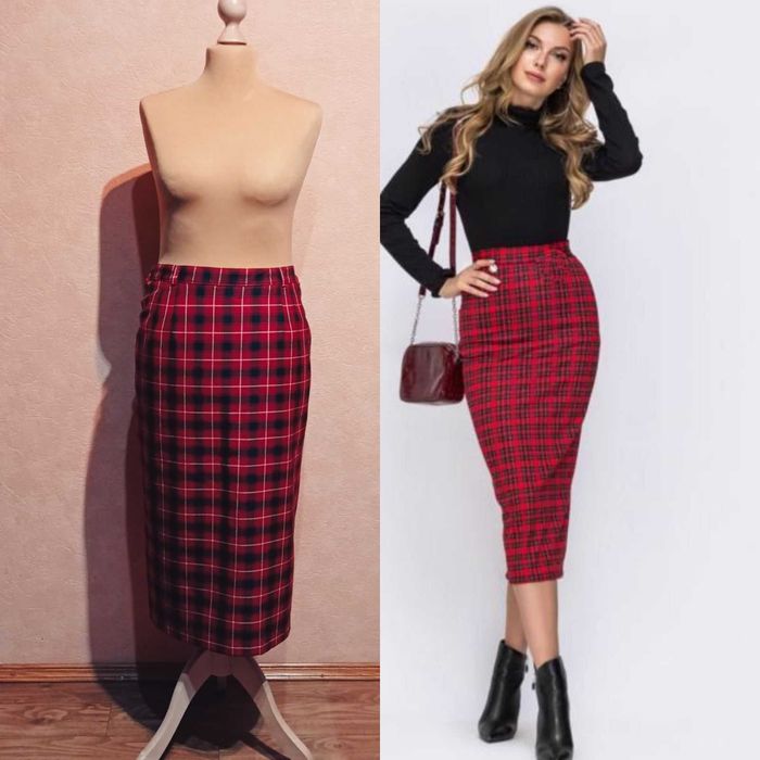 Шикарная яркая юбка-шотландка, 45% шерсти (Англия).