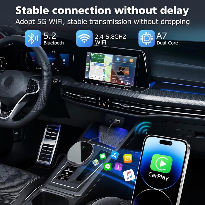 Bezprzewodowy adapter Wi Fi CarPlay NOWY Wyprzedaż!