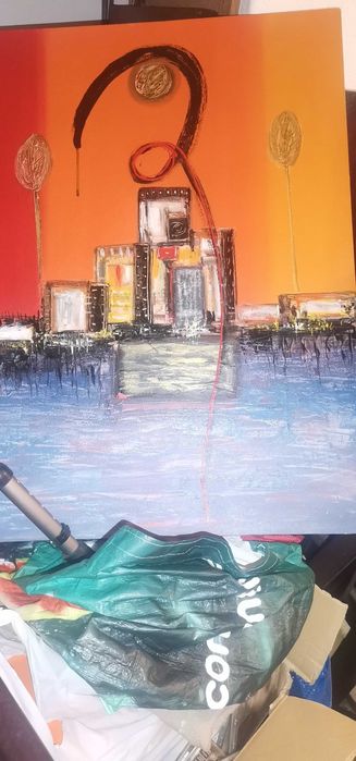 Quadro decorativo a oleo