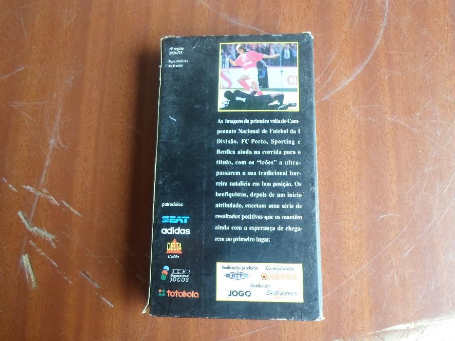 cassete vhs do campeonato nacional de futebol 94/95