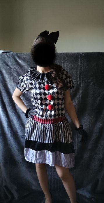 Kostium dla dorosłych Harlequin Vintage Clown