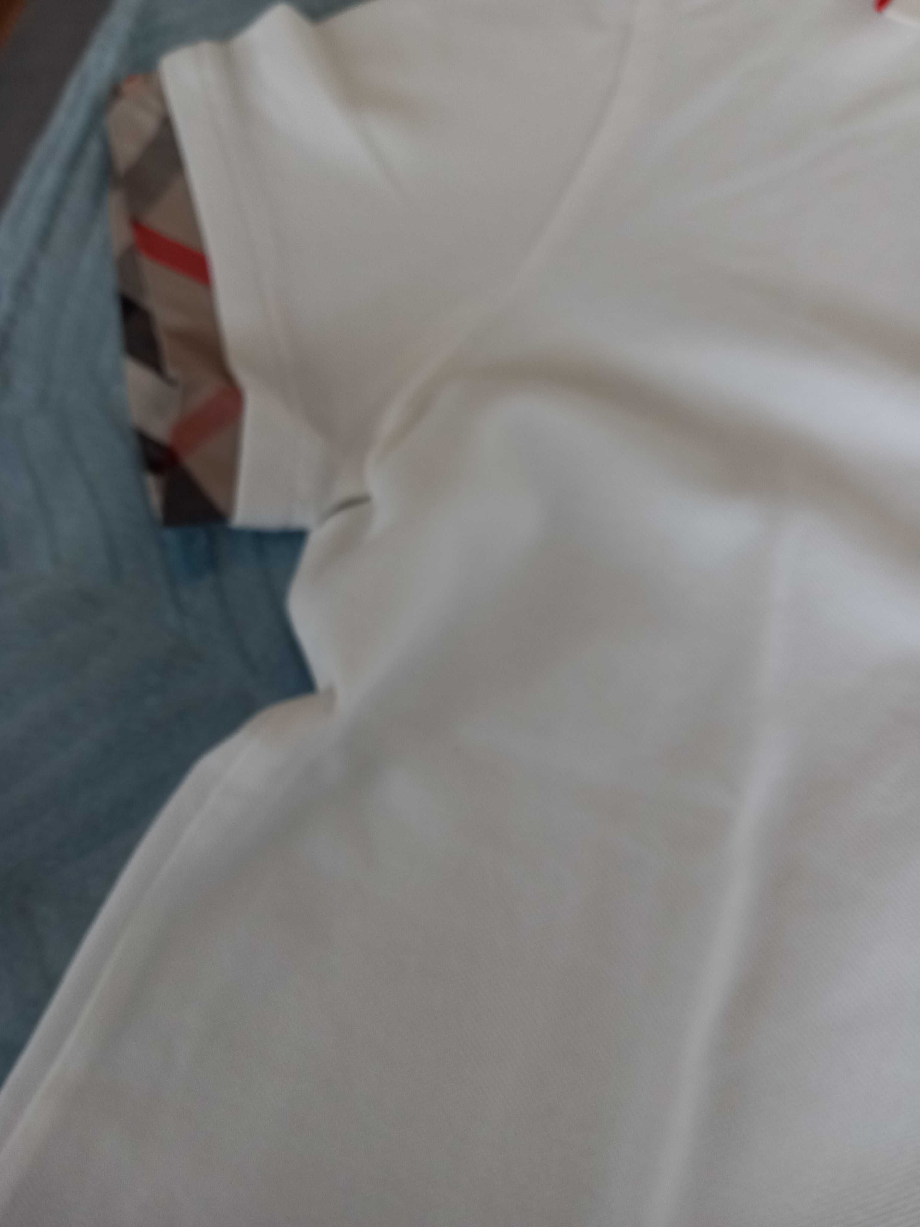 Polo Burberry com efeito camisa