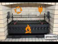 Rożen elektryczny do grilli - Rożen obrotowy do Piec Kominka - Grill