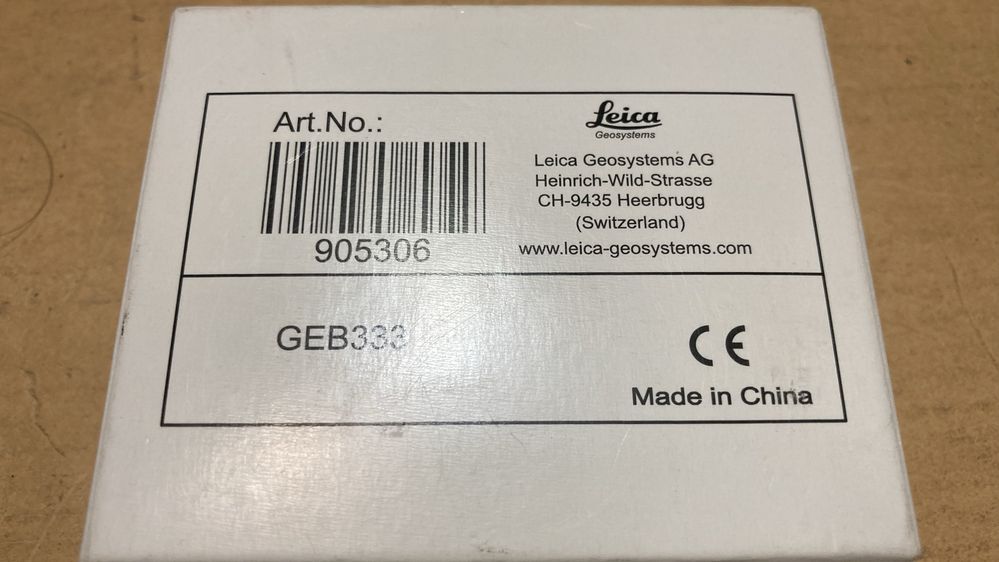 Аккумулятор Leica geb333 (geb334), оригинал