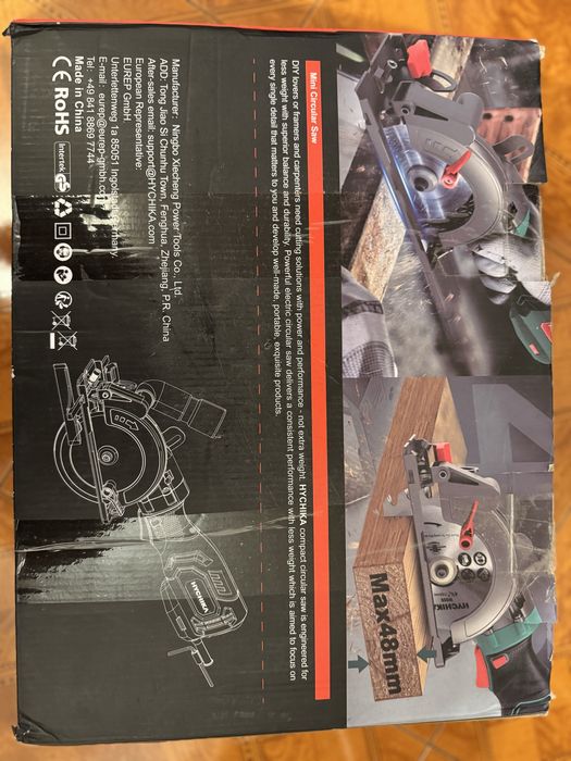 Mini serra circular eletrica 750W 3500RPM - USADA EM MUITO BOM ESTADO