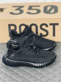 Adidas Yeezy Boost 350 V2 all black кроссовки женские Адидас Изи буст