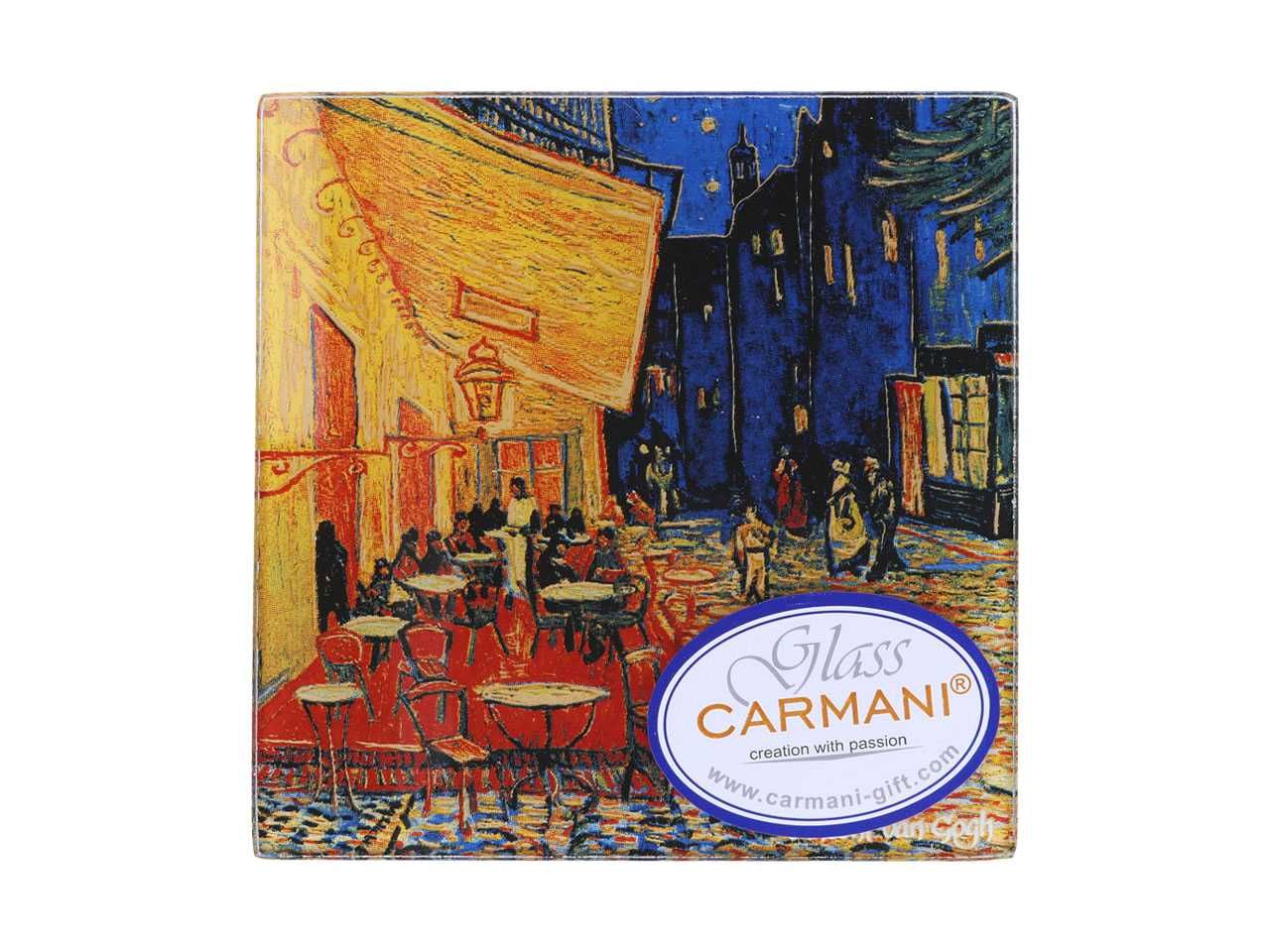 NOWA Podkładka szklana V Van Gogh Taras kawiarni w nocy 10,5x10,5cm