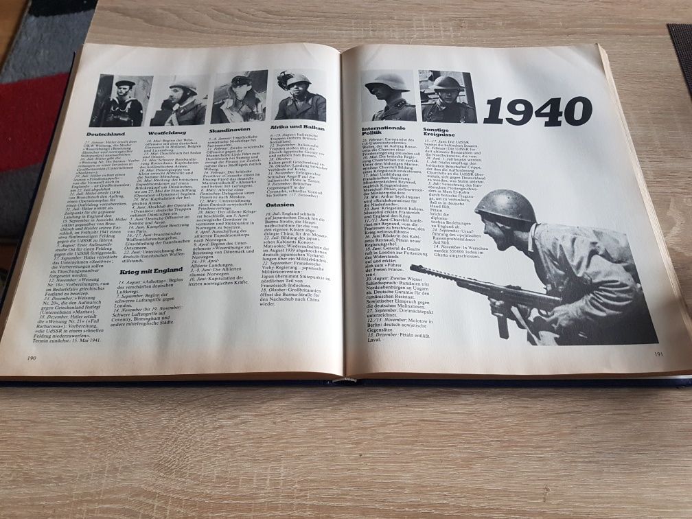 Książka Der Zweite Weltkrieg 1939r-1940r Niemiecka Książka Wojenna