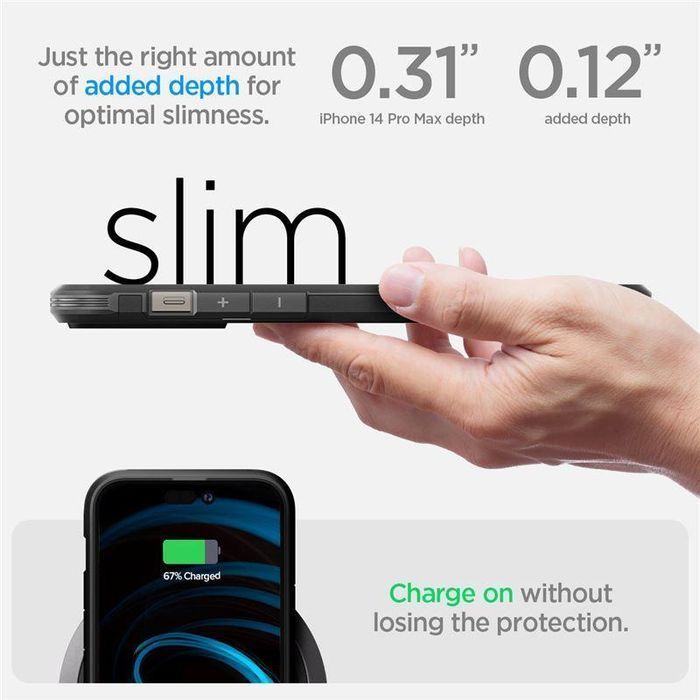 Etui Spigen Tough Armor MagSafe do iPhone 14 Pro Max - Czarny