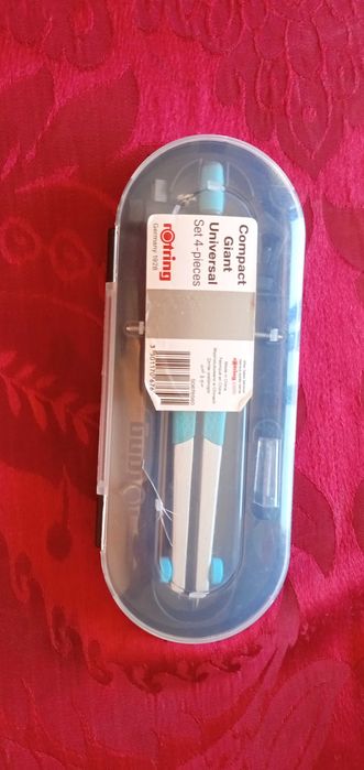 Kompasso Set 4 pieces - Rotring Germany 1928-Note-5E-Bloco4E Desde 2E.