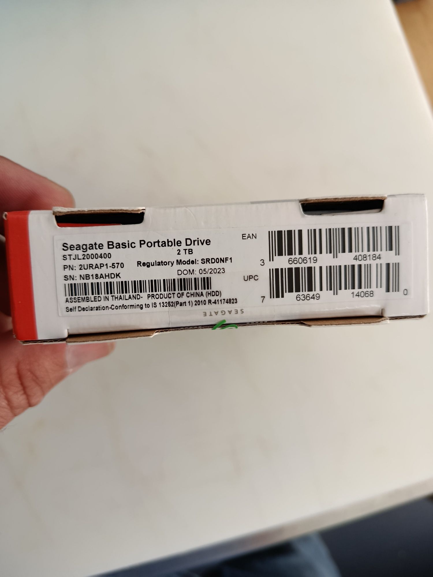 Disco externo seagate 2TB novo e selado