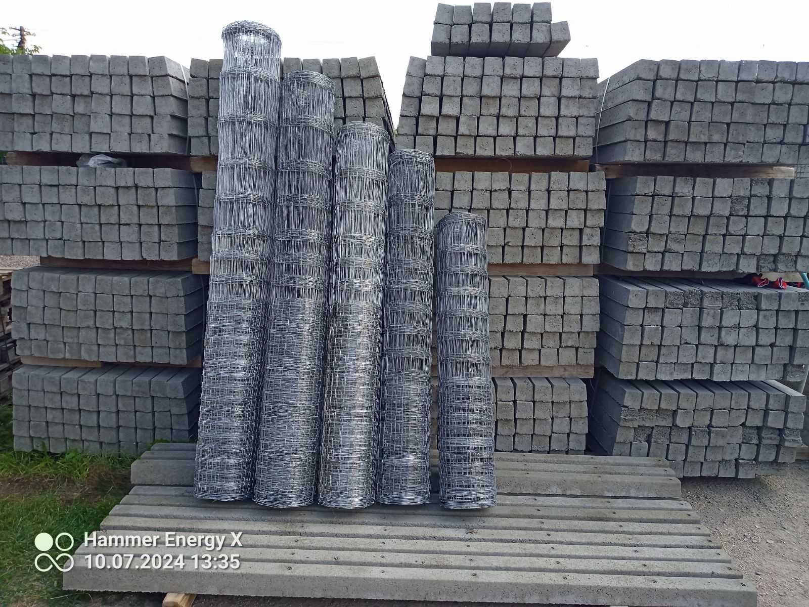 Ogrodzenie leśne/h-150 w cenie 28zł MB słupek betonowy siatka leśna