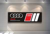 Baner plandeka Audi 150x60cm sport quattro zaoczkowany