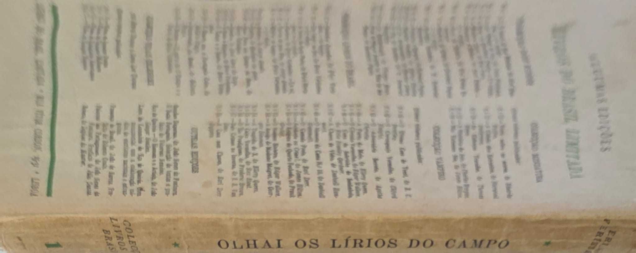 LIVRO - Olhai os Lírios do Campo -  Érico Veríssimo REF: PAR2