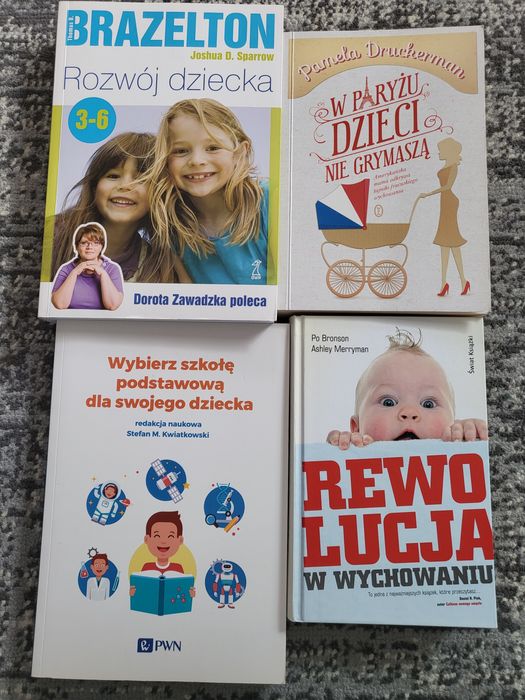 Książki o wychowaniu - stan doskonały!