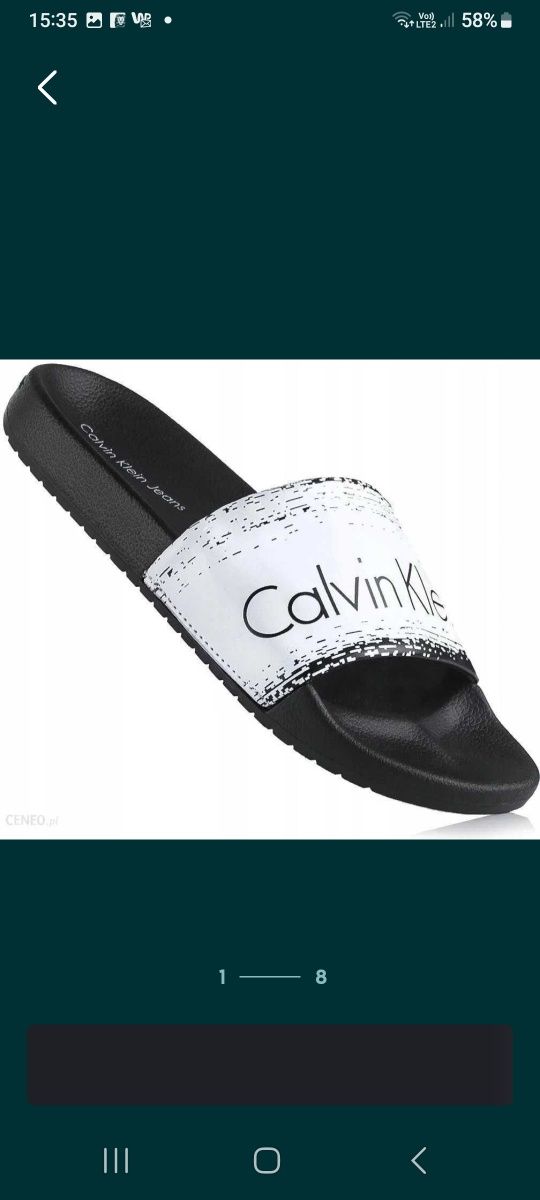Calvin klein klapki 41/42