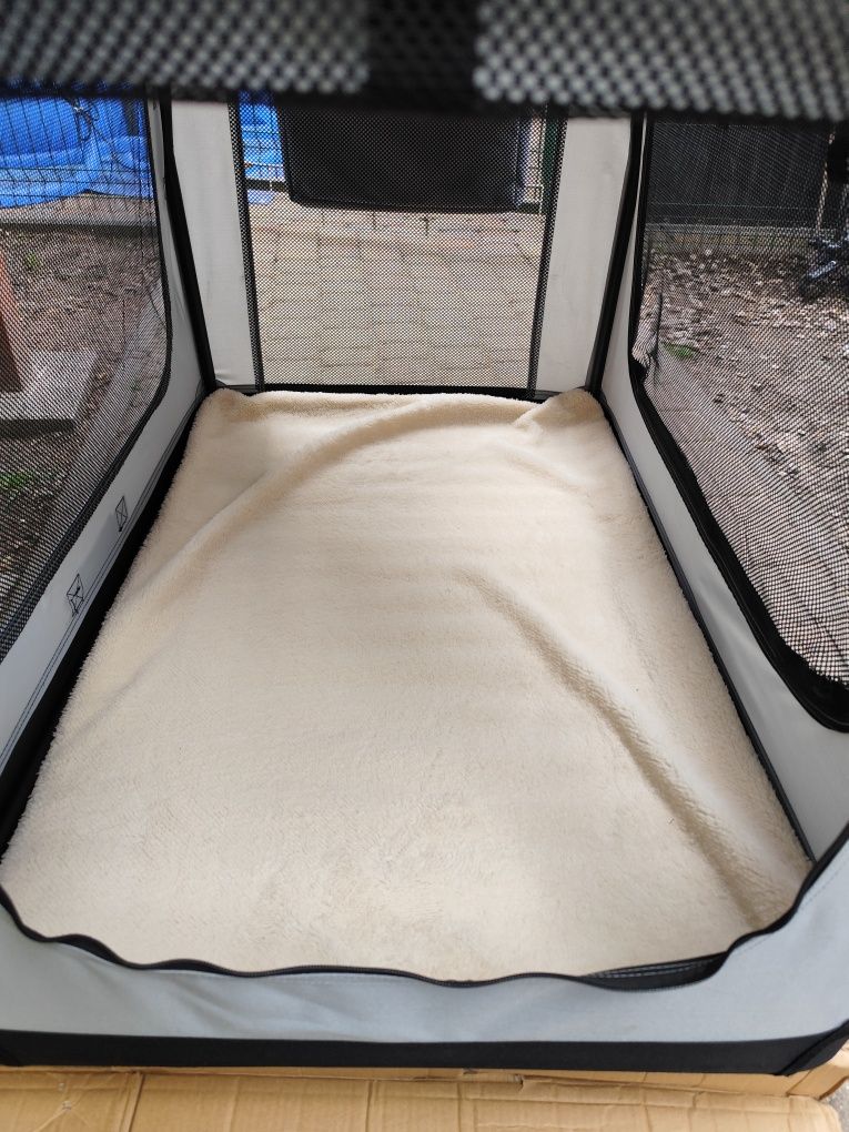 Materiałowy transporter dla zwierząt 100x67x70 cm