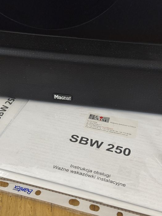 Magnat SBW 250, soundbar + subwoofer aktywny, bluetooth, 3x HDMI, bass
