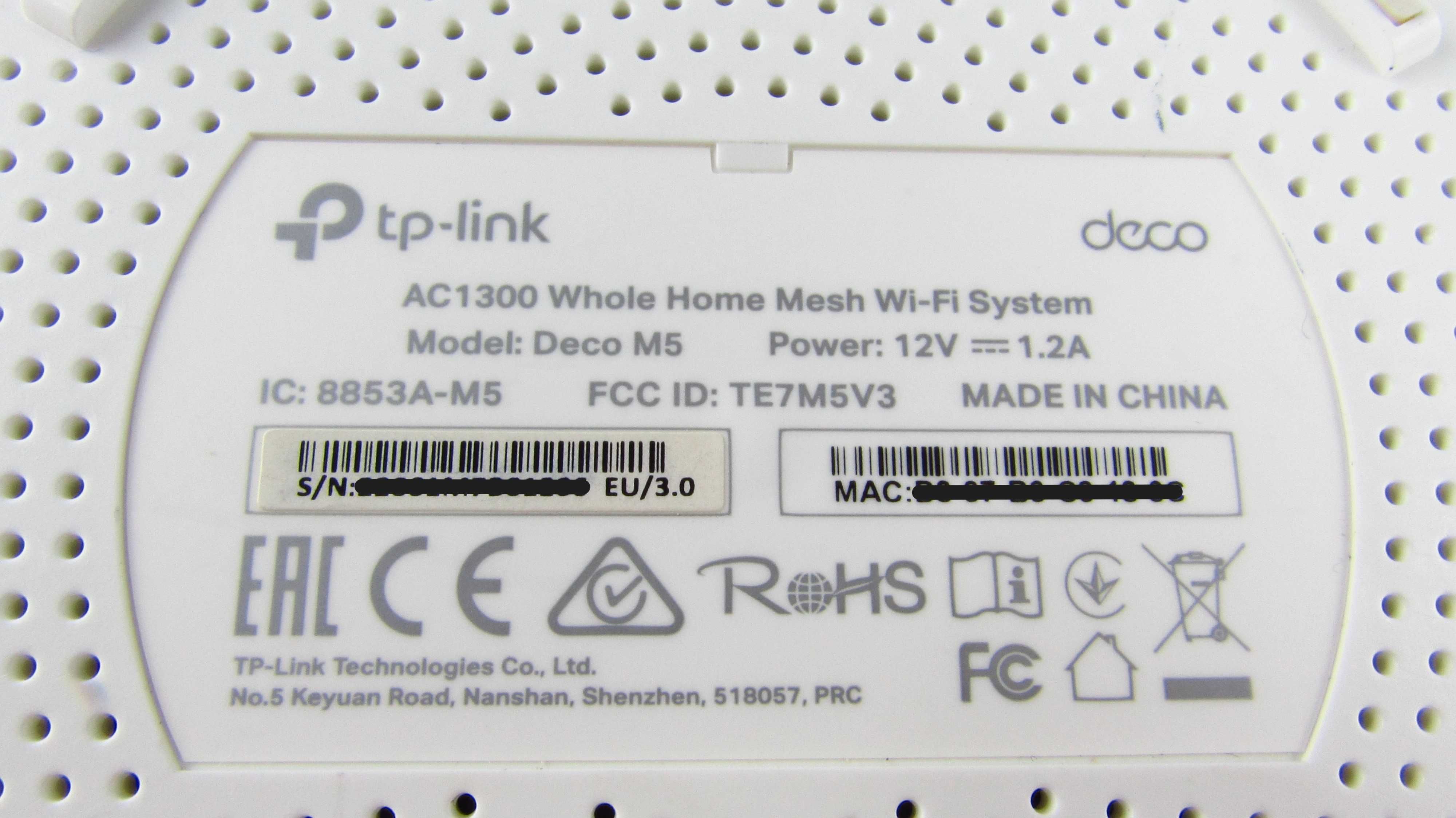 TP-LINK - 2 x Deco M5 Router Mesh Wifi  (1300Mb/s a/b/g/n/ac) 3xAP