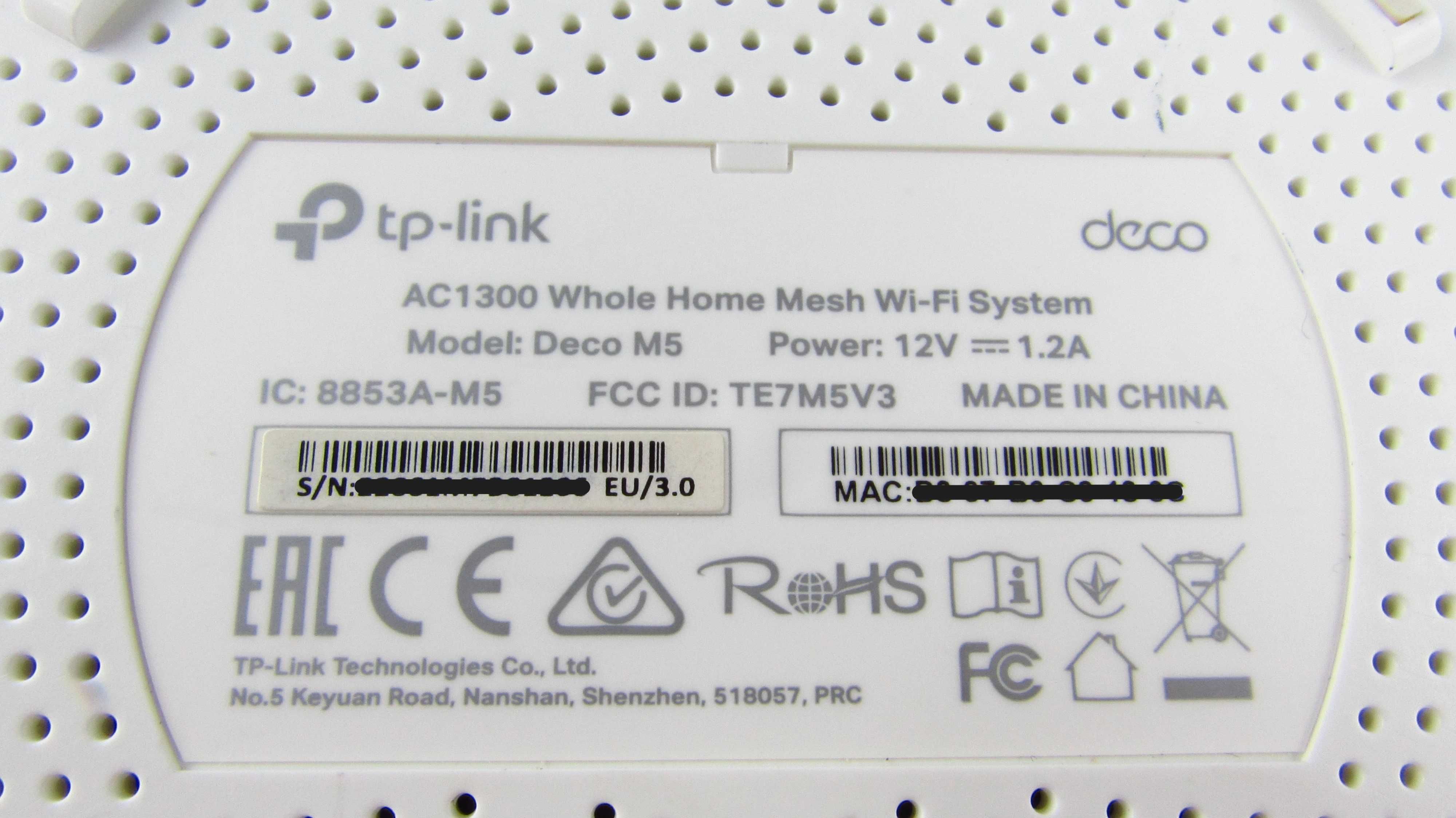 TP-LINK - 2 x Deco M5 Router Mesh Wifi  (1300Mb/s a/b/g/n/ac) 3xAP