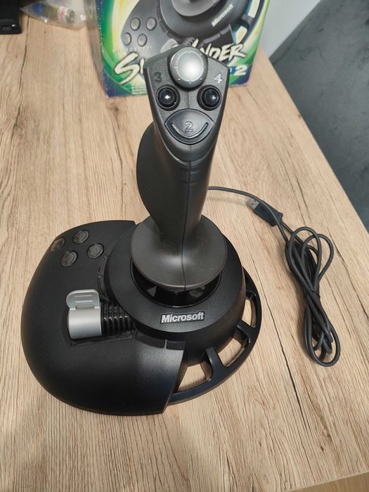 Microsoft SideWinder Precision 2 – joystick USB, stan dobry, sprawny