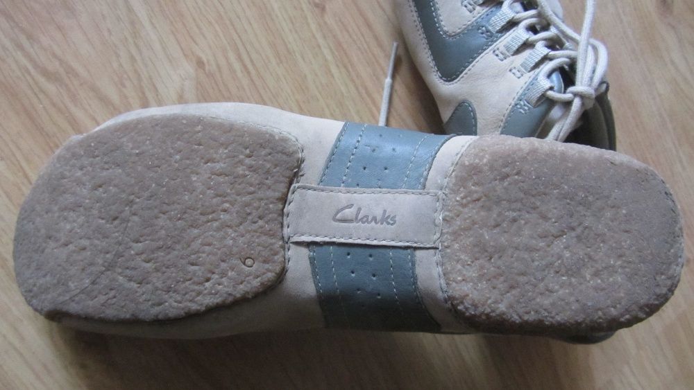 Женские кожаные туфли - мокасины Clarks 39 р.