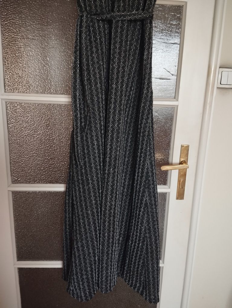 Suknia sukienka wieczorowa lurex vintage lata 60/70-te r.L/XL