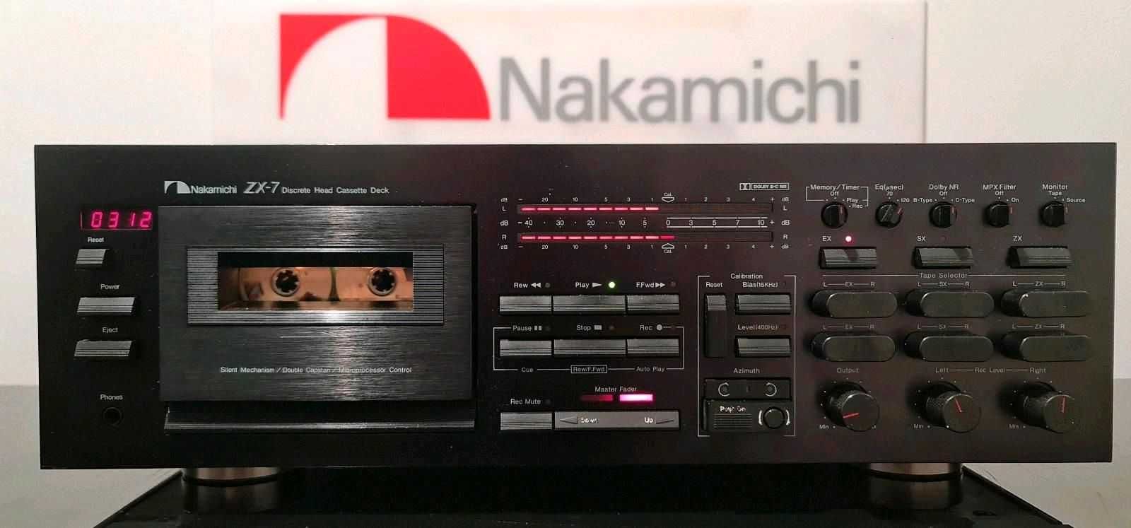 Nakamichi ZX-7 casety deck (Made in Japan)