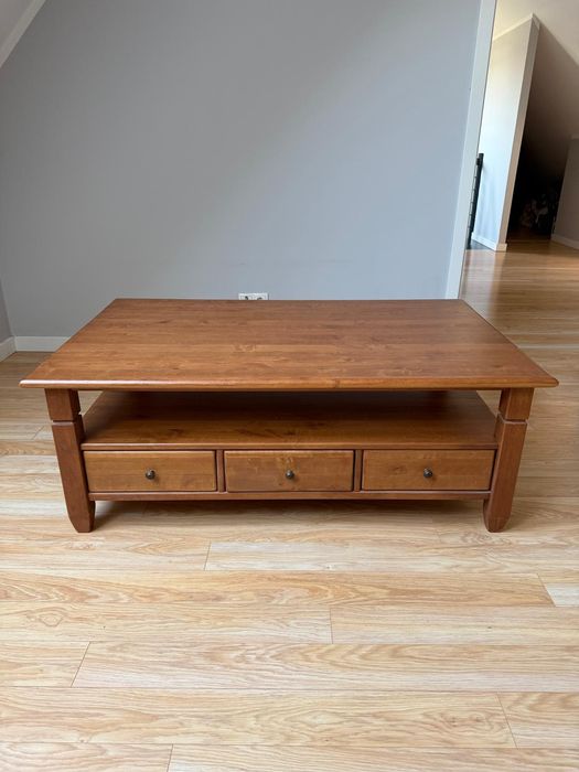 Ława z prawdziwego drewna