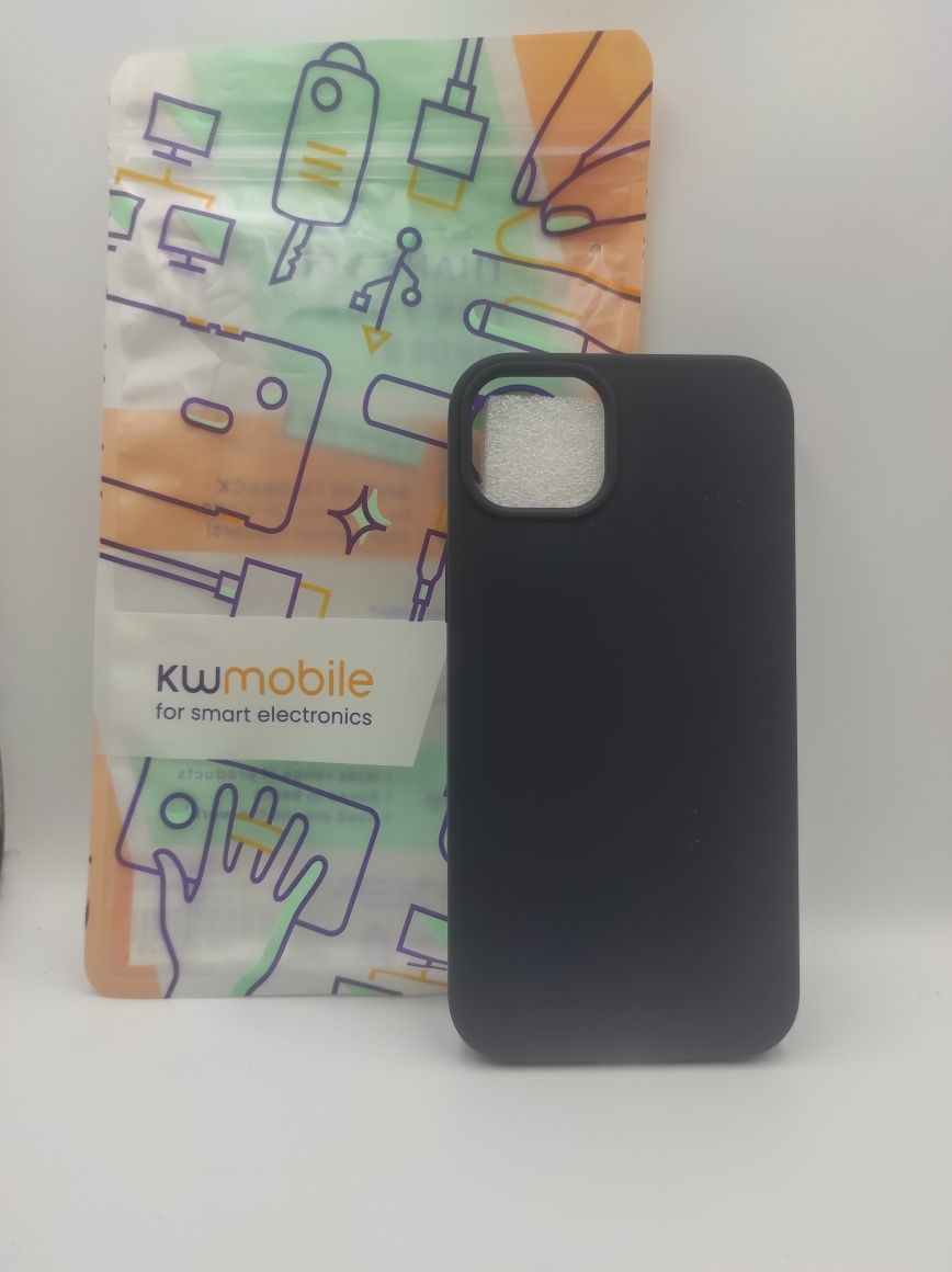 NOWE Silikonowe czarne etui casy plecki do Iphone 14 Pro Max KwMobile