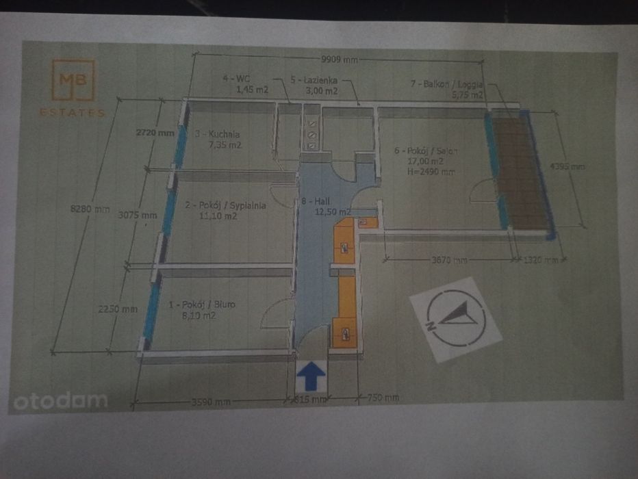 Sprzedam mieszkanie 3 pokoje, 64m2