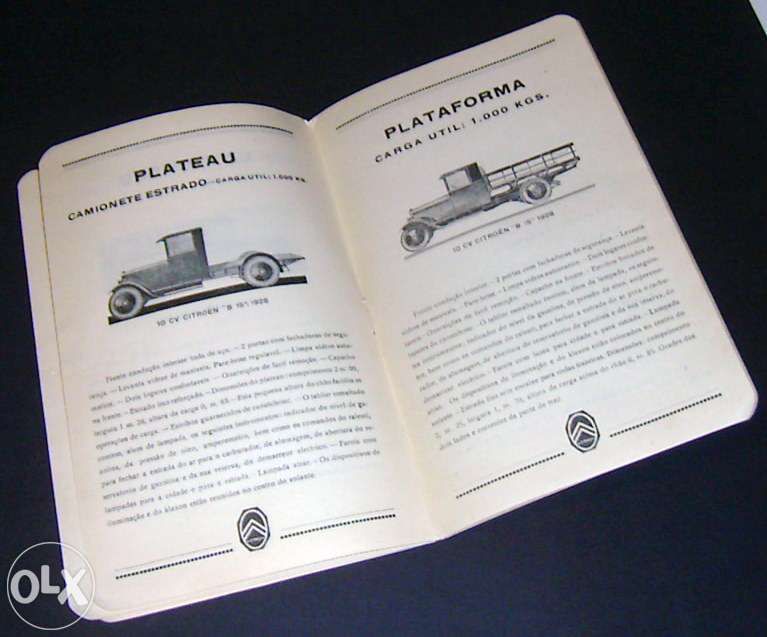 Citroën - Catálogo de 1928 (Raro)