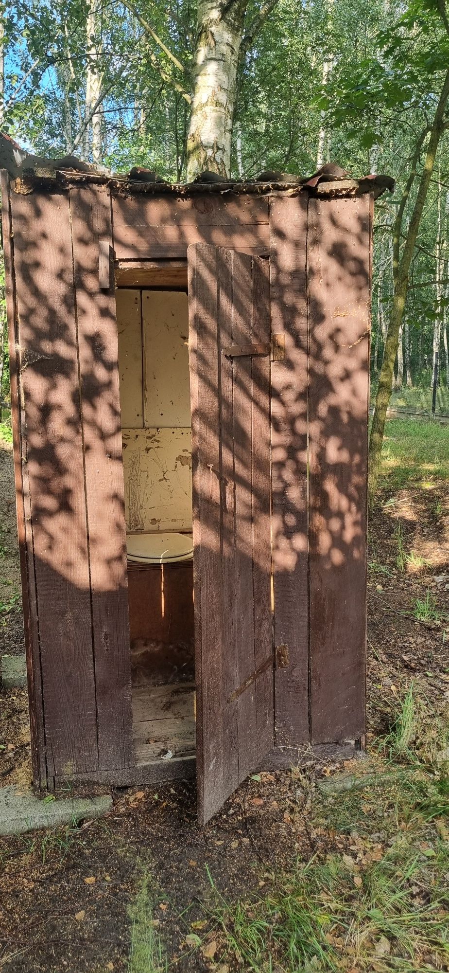Toaleta drewniana WC na budowę