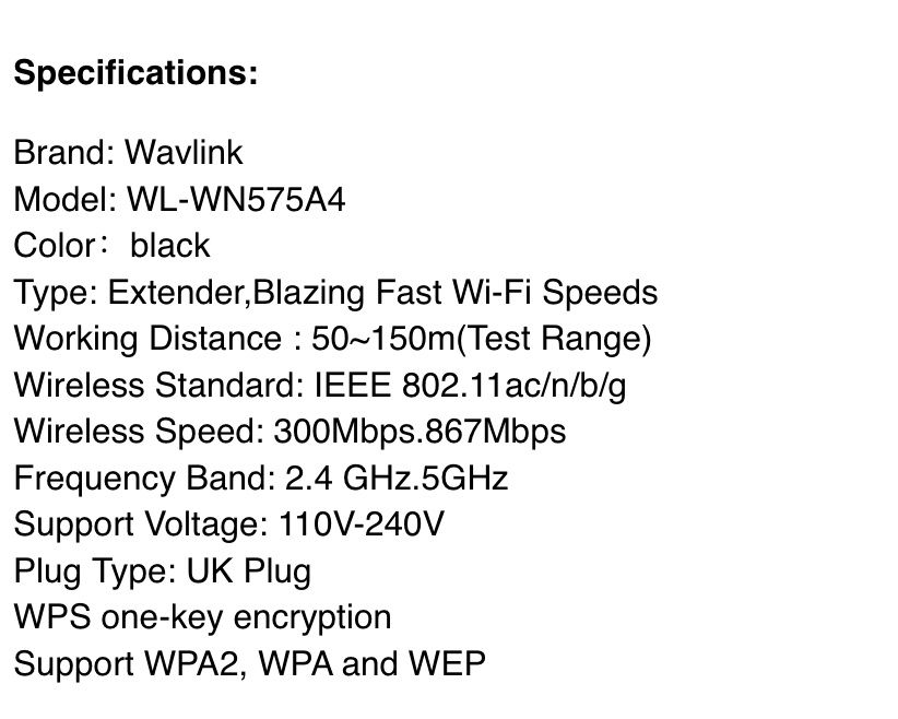 Wavlink Aerial Ac1200 Dual Band Wi-fi Range Extender