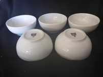 IKEA 5 mini tigelas tacinha redonda em porcelana branca - condimentos