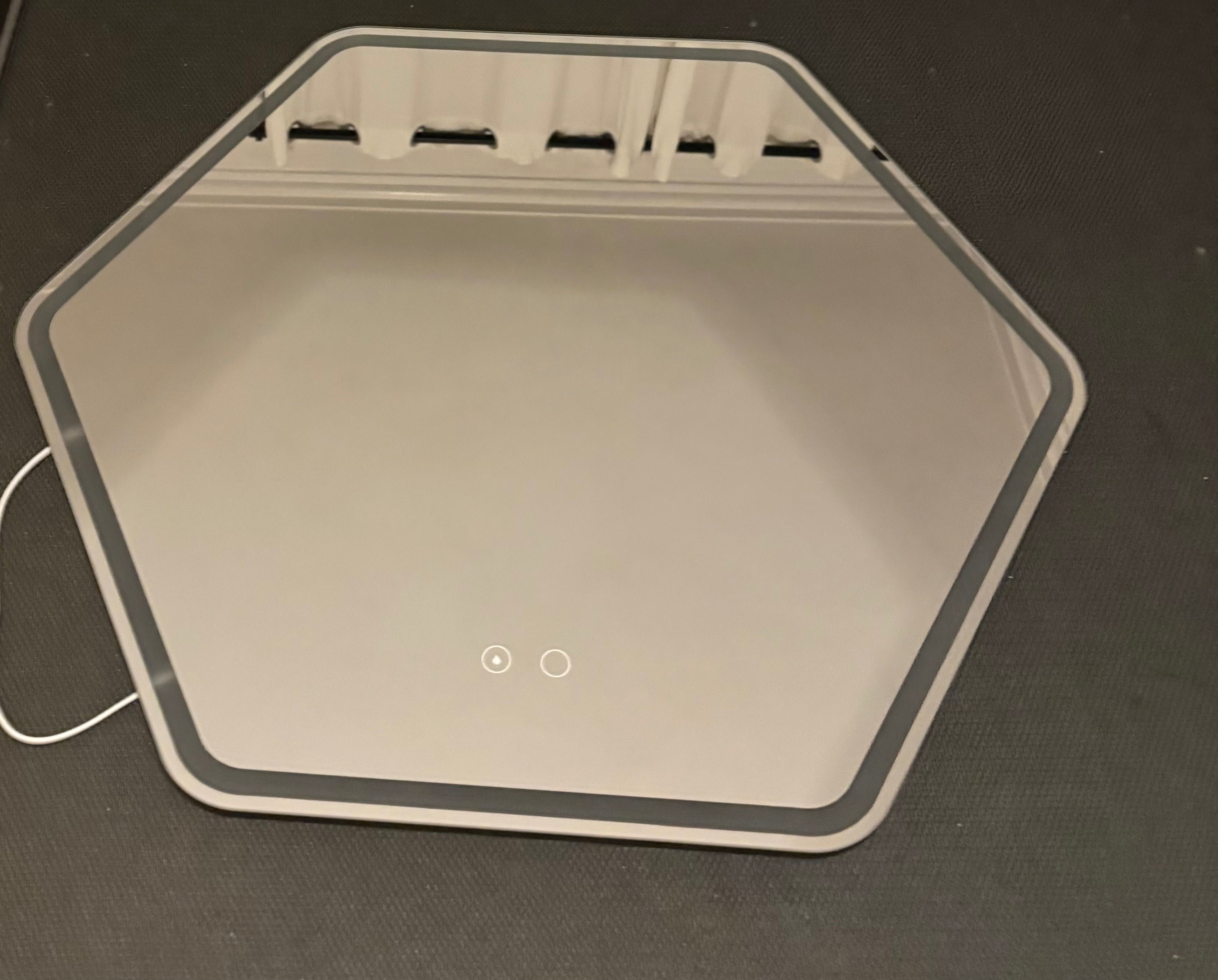 Espelho wc , sensor touch, luz led e anti embaciamento