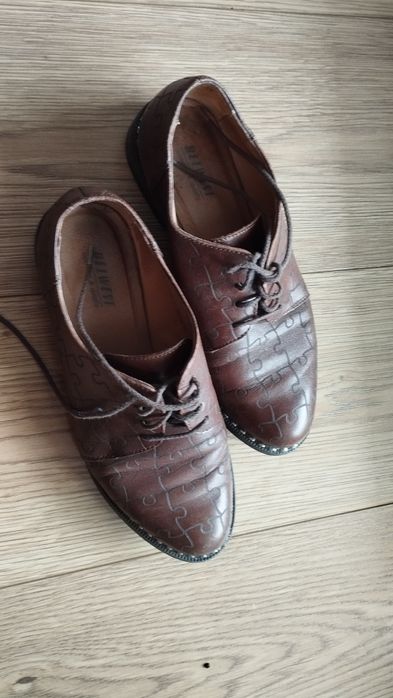 Damskie skórzane buty