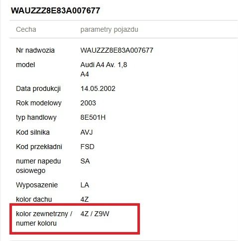 Części audi a4 b6 1.8 t