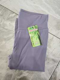 Legginsy bambusowe jasny fiolet S/M