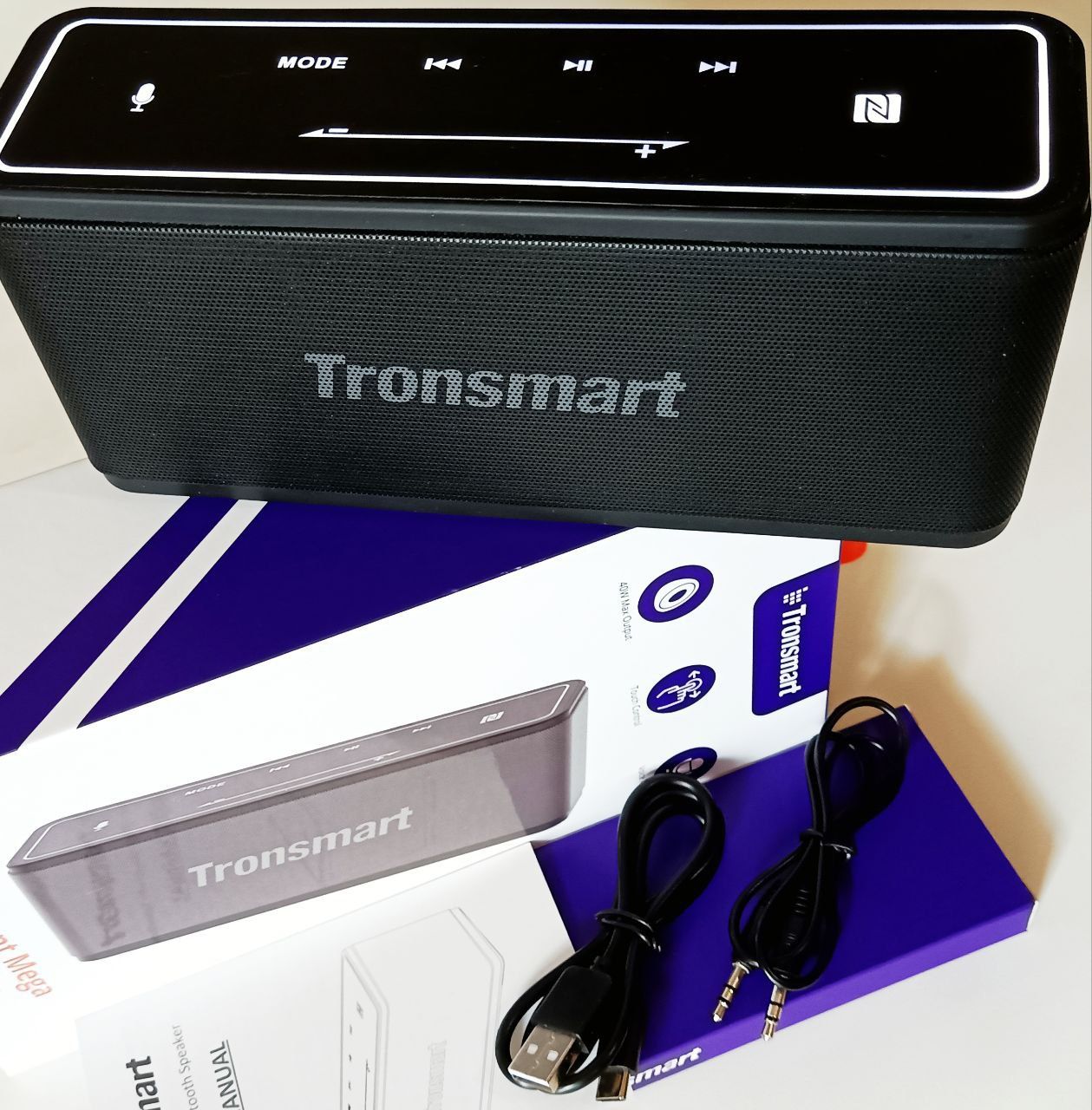 Колонка Tronsmart element MEGA +Touch Control 40W, 3300mAh NFC+ сумка