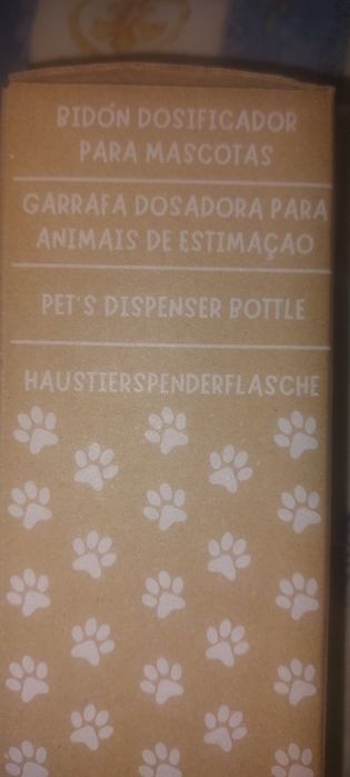 Garrafa doseadora para animais de estimação