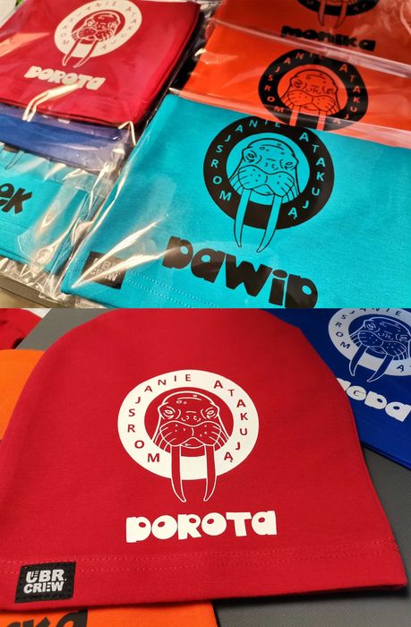 CZAPKA Z TWOIM LOGO / NADRUKIEM - spersonalizowana czapka CZARNA