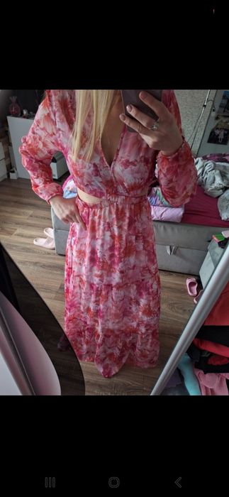 Sukienka new yorker s kwity maxi