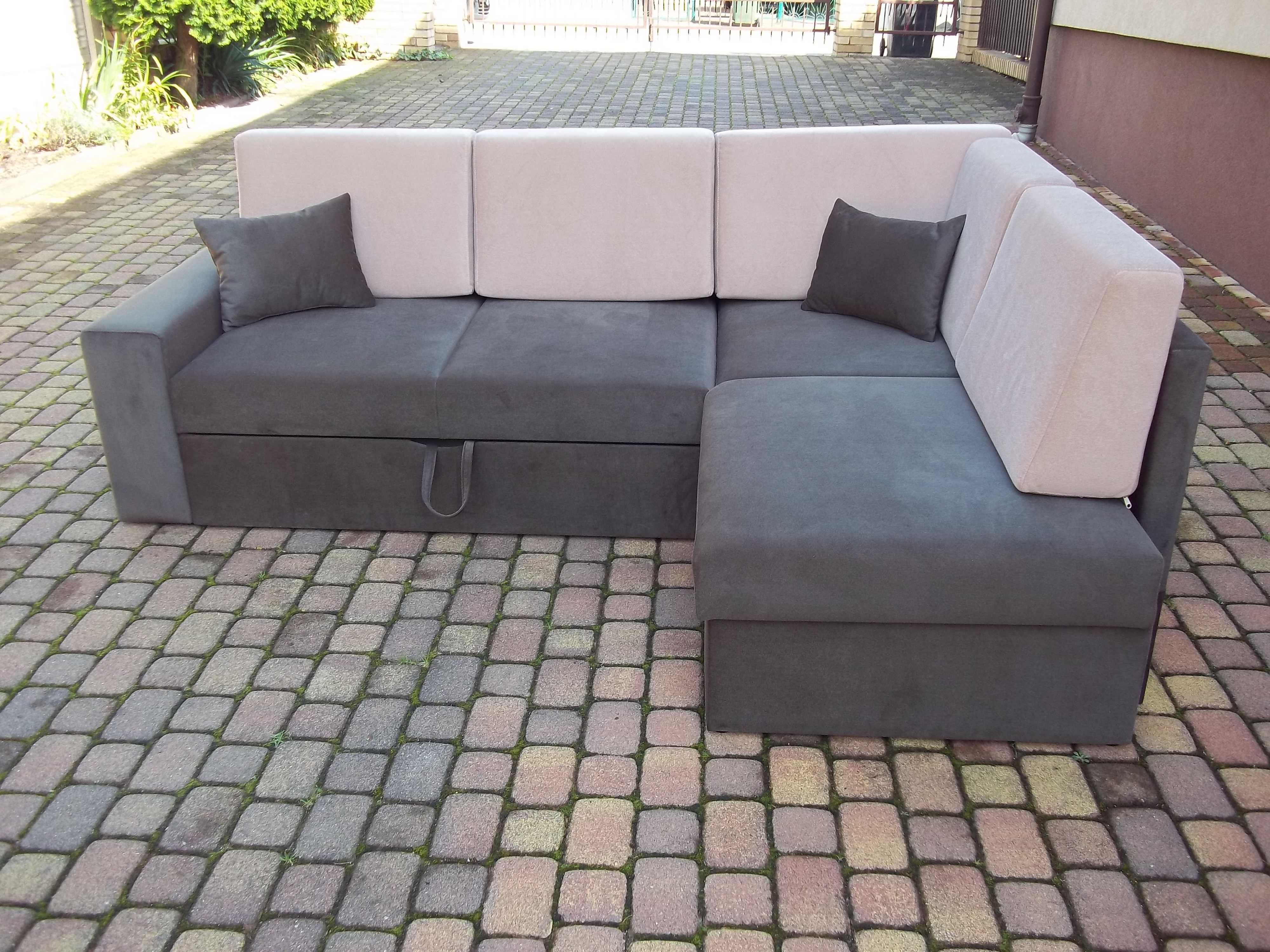 Narożnik-sprężyny/pojemnik/150cm szeroka pow. spania/producent